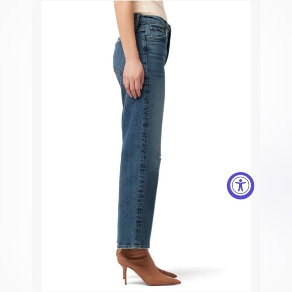 NWT Joe’s Jeans Blake Wide Leg Crop High Rise Vintage Heirloom Blue Jean Size 33 - Picture 2 of 12